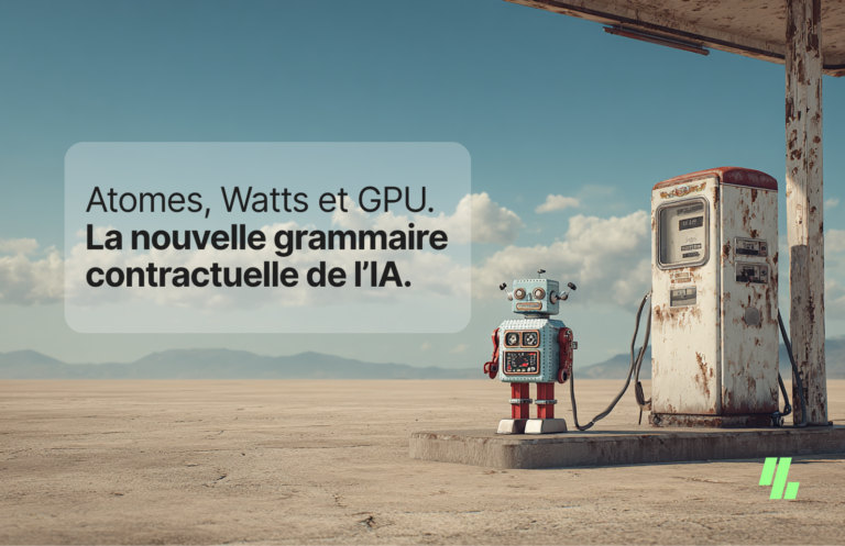 Atomes, Watts et GPU : La nouvelle grammaire contractuelle de l’IA